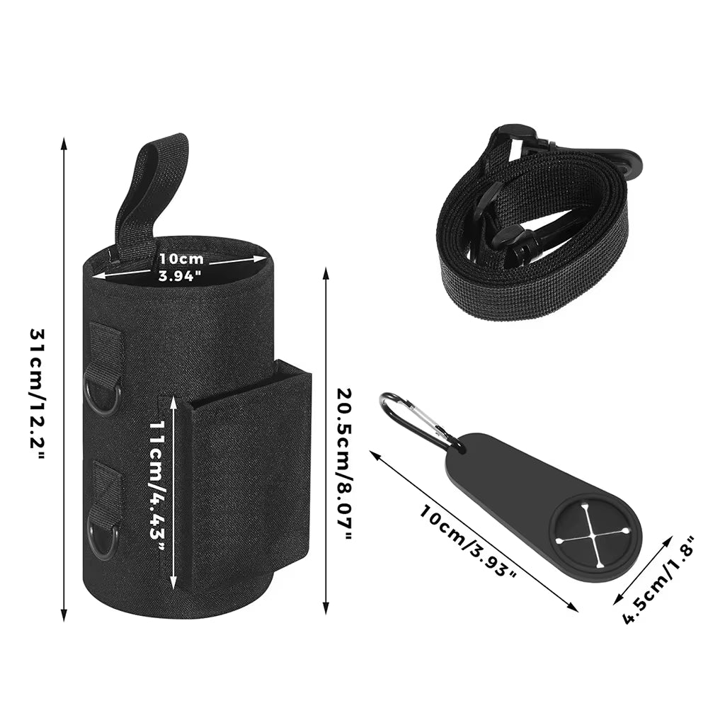 Magnetic Gym Water Bottle Bag Non Slip Magnetic Gym Sling Bag Portable Magnetic Water Bottle Carrier Holder for Gym Accessories