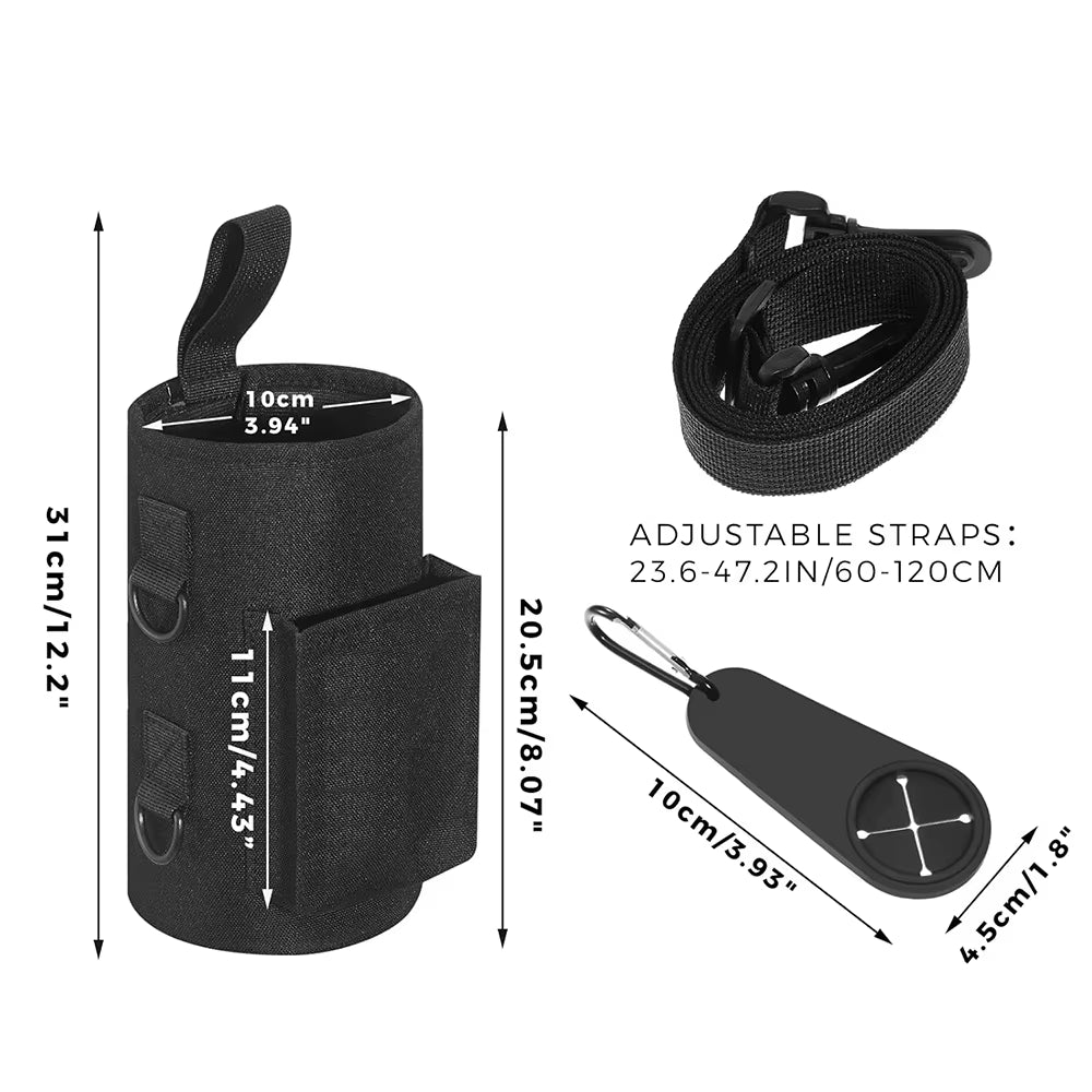 Magnetic Gym Water Bottle Bag Non Slip Magnetic Gym Sling Bag Portable Magnetic Water Bottle Carrier Holder for Gym Accessories