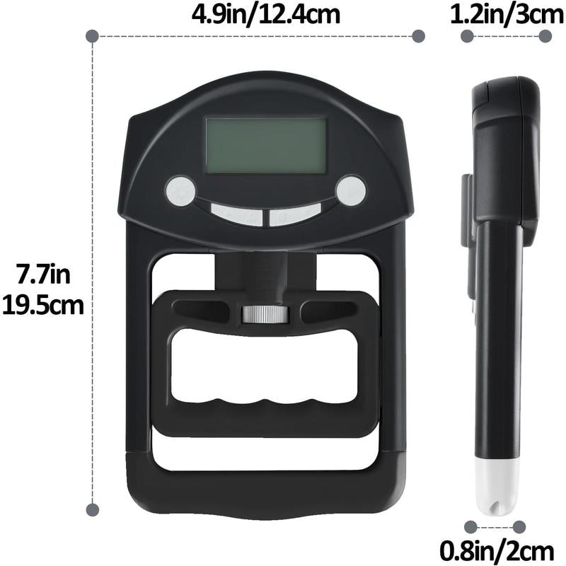 Grip Strength Tester, Hand Grip Dynamometer, Hand Grip Strength Tester Grip Strengthener Hand Exerciser Meter Digital Hand Grip Gauge 220 Lbs / 99 Kgs for , School, Office and Home Use