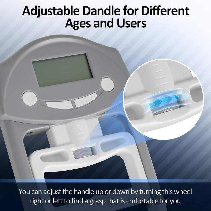 Grip Strength Tester, Hand Grip Dynamometer, Hand Grip Strength Tester Grip Strengthener Hand Exerciser Meter Digital Hand Grip Gauge 220 Lbs / 99 Kgs for , School, Office and Home Use