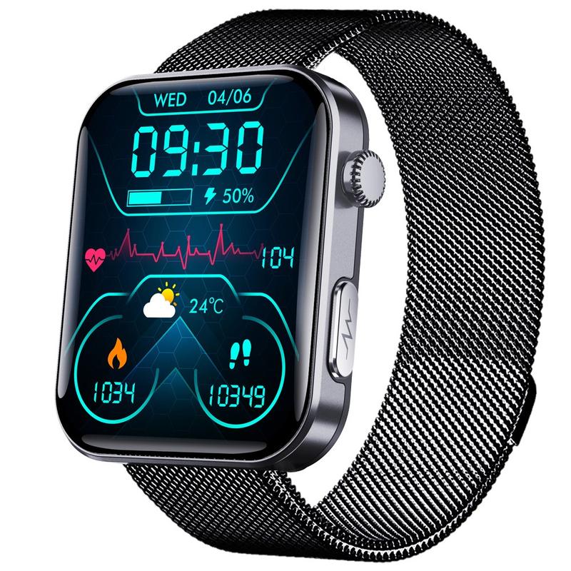 Smart Watch ECG Monitoring SOS Fall Alarm Blood Glucose and Blood Pressure Bluetooth Sports Smart Watch HRV Report
