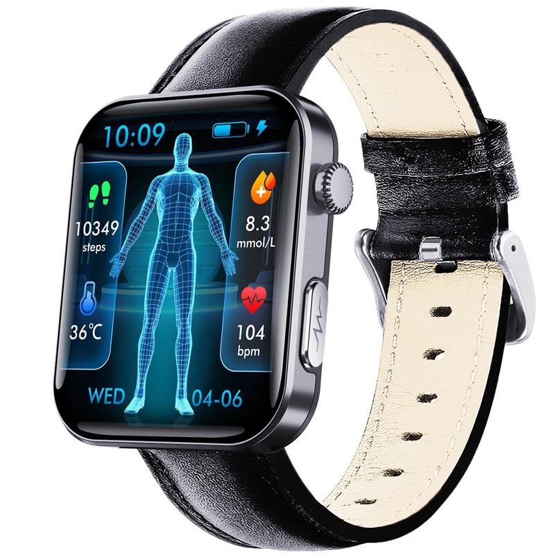 Smart Watch ECG Monitoring SOS Fall Alarm Blood Glucose and Blood Pressure Bluetooth Sports Smart Watch HRV Report